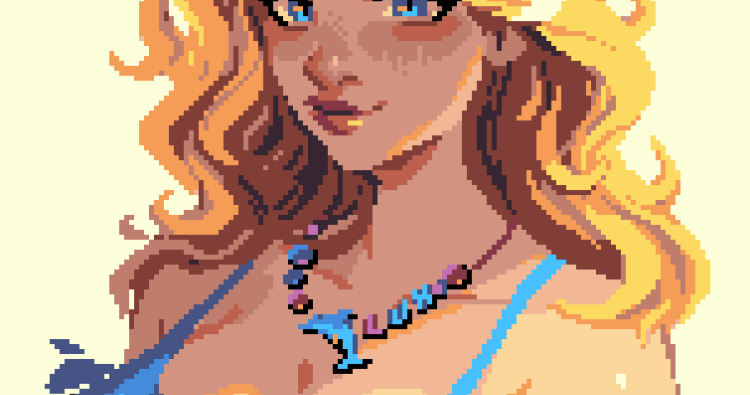 Haley from Stardew Valley Portraits - Pixel Parmesan